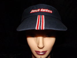 Vintage Busch Gardens amusement park sun visor hat blue with red and whi... - £11.76 GBP