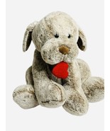 Animal Adventure Lt Brown Puppy Dog With Heart Plush 14in Stuffed Animal... - $33.77 CAD