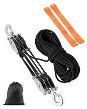 VEVOR 4400 lbs Breaking Strength 100 FT Rope Pulley Hoist, 5:1 Lifting P... - $28.99