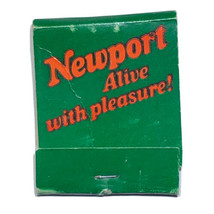 Newport Cigarettes Alive With Pleasure Cigarette Match Book Matchbox - $6.95