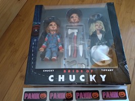 NECA Bride of Chucky Retro Clothed 5.5&quot; Chucky &amp; Tiffany Action Figure 2-Pack - £80.36 GBP