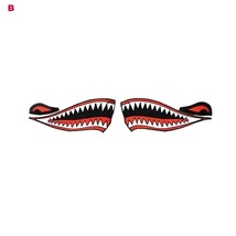 22 new stylish funny car stickers 1 pair shark teeth mouth vinyl decal stickers for car thumb200