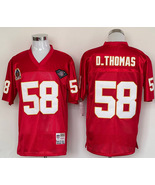 Men's D. Thomas #58 Stitched Jersey Red White - $45.00