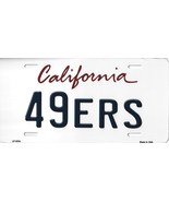 49ers California State Background Metal License Plate Tag (49ers) - £11.95 GBP