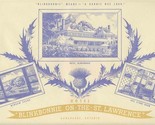 Hotel Blinkbonnie on the St Lawrence Placemat Gananoque Ontario Canada - $17.82