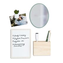 U Brands Magnetic Locker Garden Accessories Kit 5pc Boho Sage Whiteboard... - $239.99 MXN