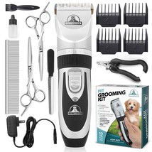 Professional Dog Grooming Kit - Cordless Low Noise Dog for - - £29.66 GBP