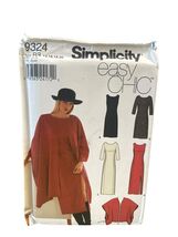 Simplicity Sewing 9324 Misses' Dress Wrap Poncho Size 14 16 18 20 Easy Chic - $9.57
