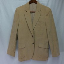 Vtg 80s Windebreaker 44L Khaki Corduroy 2 Button Blazer Jacket Sport Coat - £31.03 GBP