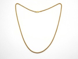 2mm Wide Wheat Chain Necklace 14k Rose Gold 20&quot; Long - $970.00