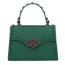 Women PVC Handbags Girls Messenger Bags Green small 20X7X14CM - £23.97 GBP