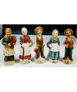 Lot of 5 Vintage Figurines Farmers, 4 3/4&quot; - $39.59