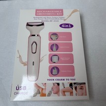 New Rechargeable Lady Shaver 4-in-1 Grooming Kit Eyebrow Trimmer Body Sh... - $21.78