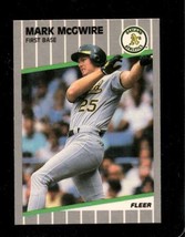 1989 Fleer #17 Mark Mcgwire Nmmt Athletics - £1.91 GBP