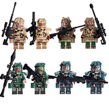 8Pcs SWAT Ghost Camouflage Minifigures Special Forces Weapon Soldier Min... - $16.99