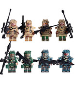 8Pcs SWAT Ghost Camouflage Minifigures Special Forces Weapon Soldier Min... - €14,52 EUR