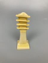 1 (one) VTG Rare 1963 Egyptian White ROOK chess Piece Resin Used - $3.95