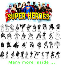 Super Hero Decal Vinyl Sticker Car Window Wall Superman Batman Joker Thor Hulk - £5.26 GBP+