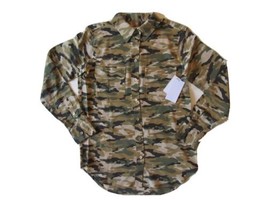 NWT Equipment Signature Slim in Kelp Camouflage Camo Silk Button Down Shirt XS - £71.13 GBP