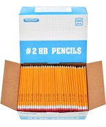 Rarlan Wood-Cased 2 Hb Pencils, 500 Count Bulk Pack, Pre-Sharpened. - $66.82 CAD