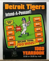 1989 Baseball Detroit Tigers Yearbook Vintage Intend-A-Pennant! - £8.95 GBP