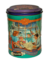 Vtg 1994 Collectible Tootsie Roll Christmas Tin Can 6-5/8” Tall England Containe - £11.99 GBP