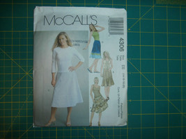 McCall's 4306 Size 14 16 18 20 Misses' Bias Skirt - £10.27 GBP