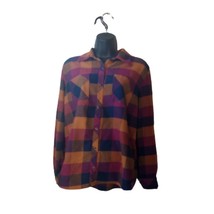 Natural Reflections, Bass Pro Shops, Woman&#39;s Size Large Plaid Flannel Shirt - £14.94 GBP
