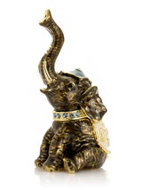 Keren Kopal Elephant  hand made Trinket Box Decorated with  Austrian Cry... - €28,44 EUR