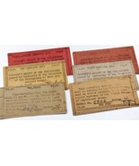 1943 Emergencia Script Of The Filipinas 10c-2p Lote De 6 - $197.01