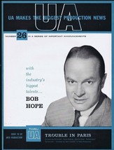 Bob Hope 1957 United Artists UA ORIGINAL Vintage 9x12 Industry Ad   - £23.21 GBP