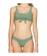 NWT Body Glove Women Kate Crop Bikini Two-Piece Swimsuit w Front Tie Grn... - $54.44