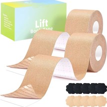 Boobytape for Breast Lift 2 PCS,Boob Tape for Large Breasts (Nude&amp;Nude/3&quot;) - £15.45 GBP