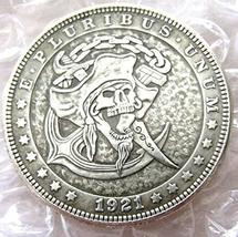 Rare Antique USA United States 1921 Morgan Dollar Skull Zombie Coin Explore Now! - £21.88 GBP