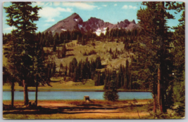 Broken Top Mountain Todd Lake Cascade Range Union Oil Postcard Oregon - $5.58