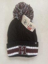 Harvard University Crimson Womens Beanie Pom Winter Hat 47 Brand NWT Black - £22.19 GBP