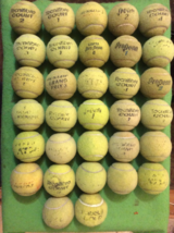 32 USED TENNIS BALLS - FREE SHIPPING - ACTUAL BALLS BEING SHIPPED -MIXED... - $17.95