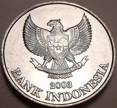 Large Germ Unc Indonesia 2003 200 Rupiah~Eagle With Spread Wings - £3.38 GBP