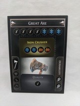 Path Of Exile Exilecon Great Axe Iron Crusher Rare Trading Card - £116.84 GBP