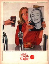 1964 Coca Cola Things Go Better with Coke Sexy Model Vintage Print ad c2 - £20.02 GBP