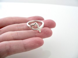 Tiffany & Co Picasso Loving Heart Ring Sz 5 Gift Statement Birthday Anniversary - £118.15 GBP