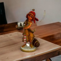 Vintage Plastic Child Pirate Christmas Ornaments Hong Kong Pirate Tavern 2.5 in - £13.30 GBP