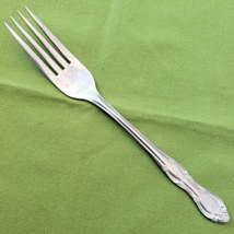 Imperial Stainless IIC Dinner Fork IMI61 Pattern Glossy Floral 7 5/8" Taiwan - $8.90