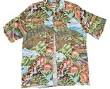 The Hawaiian Original Button-Down Shirt Aloha Feed Store Mens Large USA Vtg - £19.37 GBP