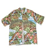 The Hawaiian Original Button-Down Shirt Aloha Feed Store Mens Large USA Vtg - £19.58 GBP