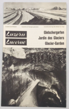 Vintage 1950&#39;s Lucerne Switzerland Glacier Garden Travel Brochure 7 7/8&quot;x4 3/4&quot; - £7.46 GBP