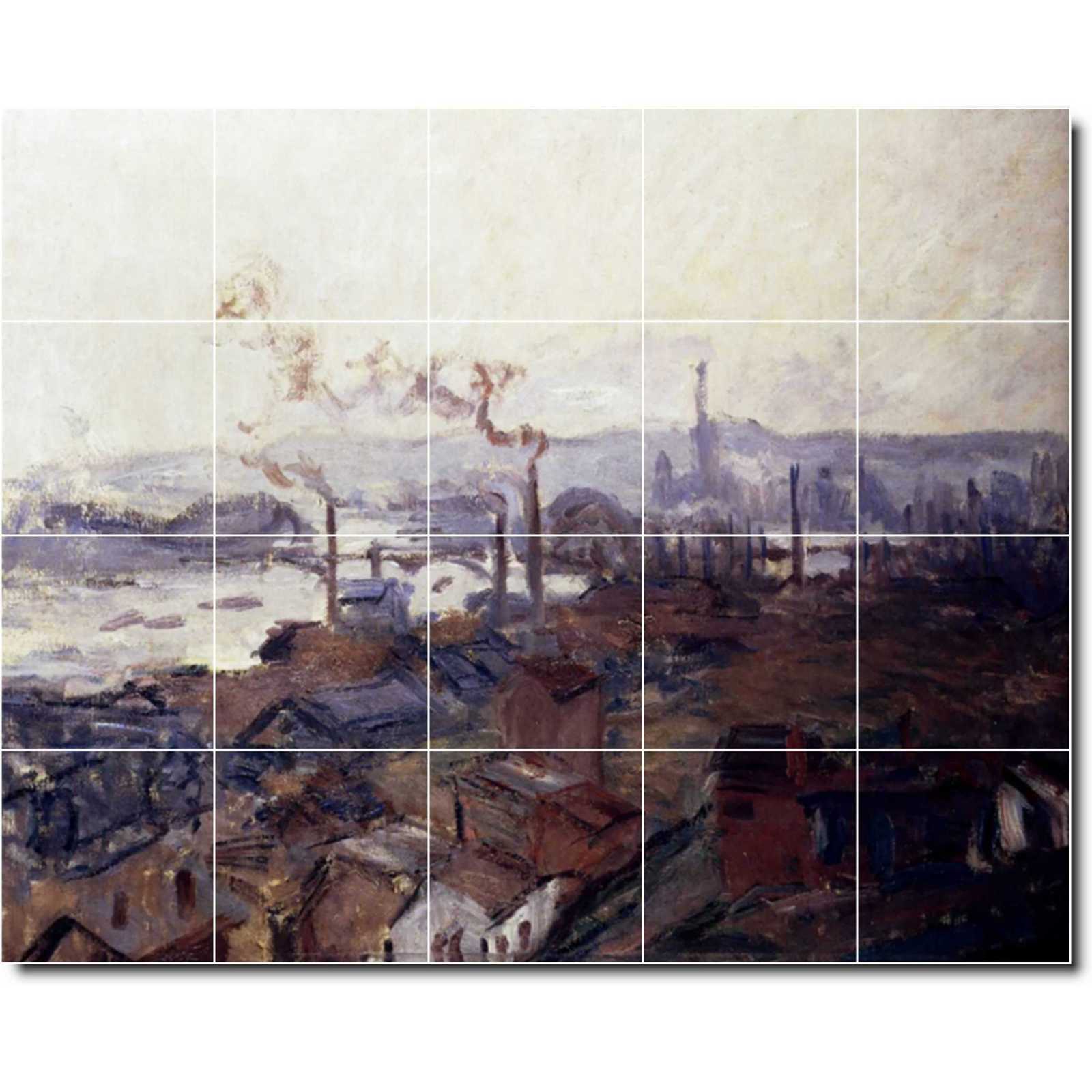 Monet claude general view of rouen from st catherines bank