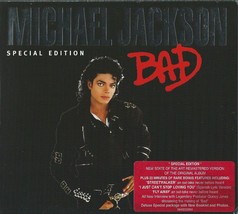 MICHAEL JACKSON - BAD EU 2001 CD &quot;W/ SLIP-CASE&quot; I JUST CAN&#39;T STOP LOVING... - £20.03 GBP