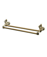 Antique brass Classic style Romantic Bathroom Double Towel Bars Towel Rod - $259.00
