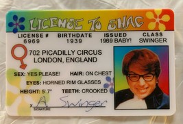 Austin Powers Mike Myers Movie License To Shag card Swinger Spy Mystery - £7.00 GBP